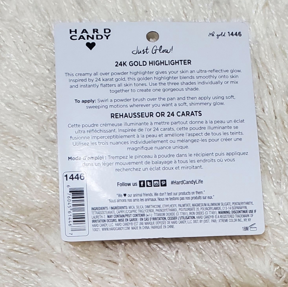 HARD CANDY 24KT GOLD HIGHLIGHTER‎ 2 PACK...17 GRAMS - Picture 3 of 3